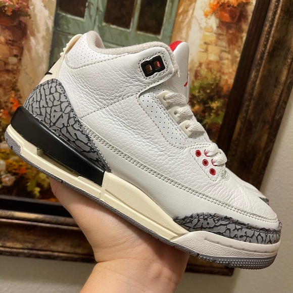 JORDAN 3 WHITE CEMENT REIMAGINED Gs 5.5y - Picture 1 of 14